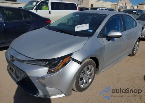 2022 Toyota Corolla Le z USA, uszkodzony, nr VIN 5YFEPMAE4NP348027